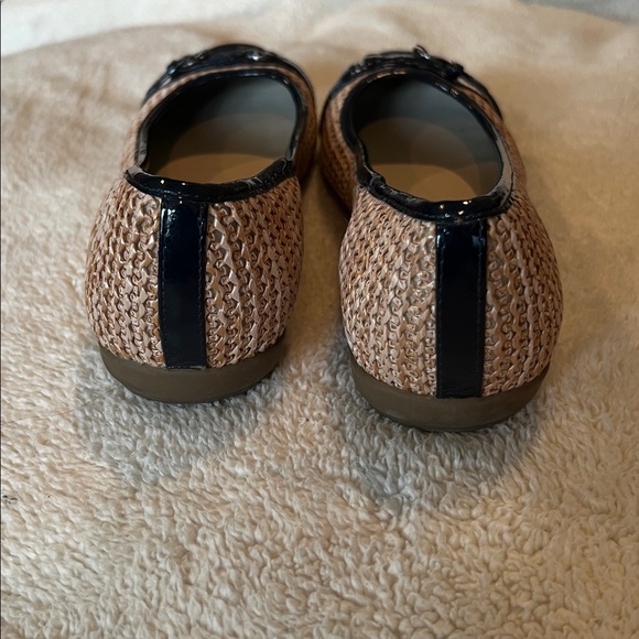 Charming Charlie Navy and Tan Flats - Picture 4 of 5